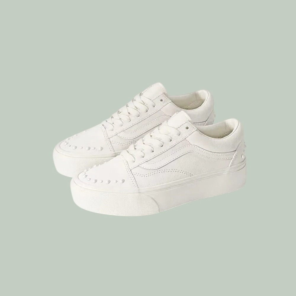 Vans Old Skool Platform Pearls Marshmallow Women's 8.5/Men 7 UNISEX NEW